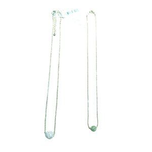 Pave Necklaces lot set of two